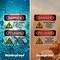 Signmission Do Not Operate Without Guards Bilingual Danger Sign, Vinyl Decal, 10in W x 14in L, 2PK OS-2PACK-DS-D-1014-VS-1160 - alternate 5